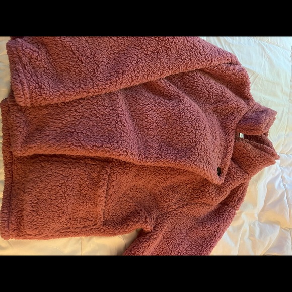 Rose teddy coat - Picture 1 of 3